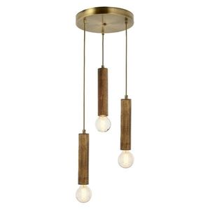 Lustra, Av-1651-3Et, Aurora, 35 x 100 cm, 3 x E27, 60W, aramiu antic imagine