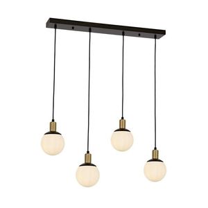 Lustra, Av-1838-4Y-Bsy, Aurora, 80 x 15 x 110 cm, 4 x E27, 60W, negru imagine