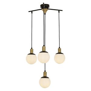 Lustra, Av-1838-4Bsy, Aurora, 54 x 110 cm, 4 x E27, 60W, negru imagine