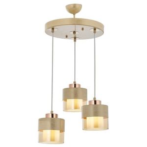 Lustra, AV-4288-3T-KRM, Avonni, 40 x 75 cm, 3 x E27, 60W, crem imagine