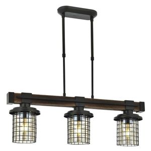 Lustra, AV-4216-3EY, Avonni, 75 x 15 x 70 cm, 3 x E27, 60W, negru imagine