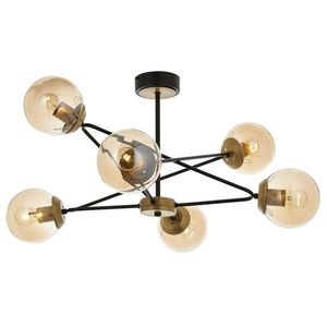Lustra, Av-1786-6E, Aurora, 80 x 40 cm, 6 x E27, 60W, aramiu antic imagine