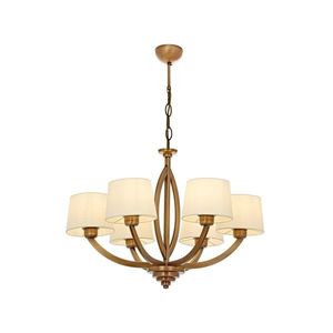 Lustra, Av-1876-6Es, Aurora, 65 x 80 cm, 6 x E27, 60W, crem/aramiu antic imagine