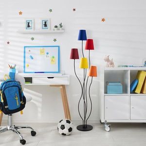 Lampadar, Bonibon - 13232, Fulgor, 44 x 44 x 160 cm, 5 x E14, 40W, multicolor imagine