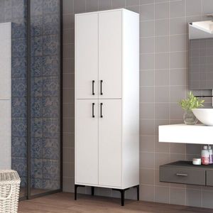 Dulap multifunctional, Hommy Craft, Berlin A, 60 x 200 x 35 cm, pal melaminat, alb imagine