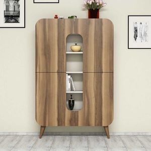 Dulap multifunctional, Hommy Craft, Mine, 93 x 144 x 31.8 cm, pal melaminat, nuc/crem imagine