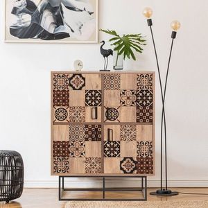 Dulap multifunctional, Sapphire, Quantum Solo - Mosaic, 93 x 115 x 36 cm, pal melaminat, multicolor imagine