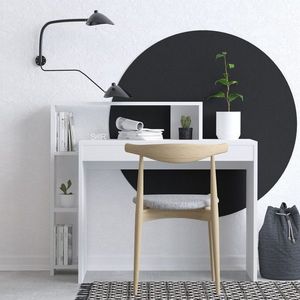 Birou, Emerald, Trella, 95 x 117 x 45 cm, pal melaminat, alb imagine