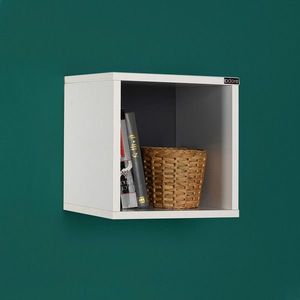 Raft de perete, Adore, RAF-033-DD-1, 33x33x19 cm, PAL, Diamant/Alb imagine