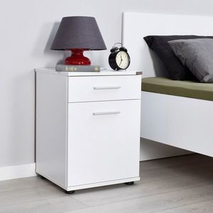 Noptiera, Adore, KMD-511-BB-1, 40x57x39 cm, PAL, Alb imagine