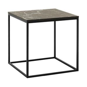 Masuta, Adore, SHP-950-QQ-1, 50x52x50 cm, PAL, Negru / Marmură imagine