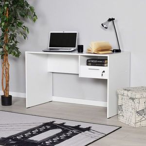 Birou, Adore, CMS-510-DD-1, 120x75x60 cm, PAL, Alb imagine