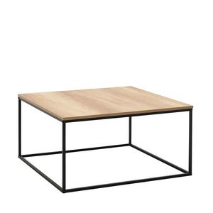 Masuta de cafea, Adore, SHP-980-TT-1, 80x42x80 cm, PAL, Nuc / Negru imagine