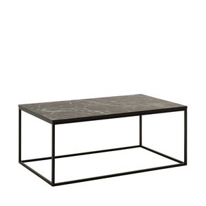 Masuta de cafea, Adore, SHP-985-QQ-1, 100x42x60 cm, PAL, Negru / Marmură imagine