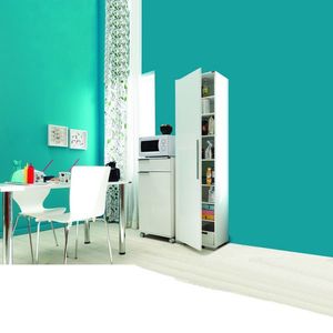 Dulap multifunctional, Adore, ADR-408-PP-1, 50x187x35 cm, PAL, Alb imagine