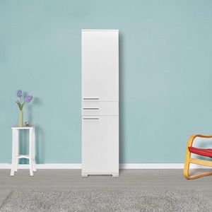 Dulap multifunctional, Adore, ADR-421-PP-1, 45x187x40 cm, PAL, Alb imagine