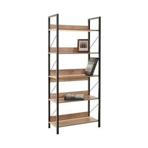 Corp biblioteca, Adore, KTP-850-TT-1, 73x172x35 cm, PAL, Nuc / Negru imagine