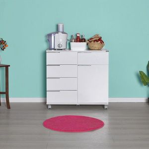 Dulap multifunctional, Adore, ADR-415-PP-1, 85x81x44 cm, PAL, Alb imagine
