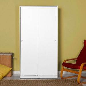 Dulap pentru haine, Adore, SWD-402-BB-2, 94x182x52 cm, PAL, Alb imagine
