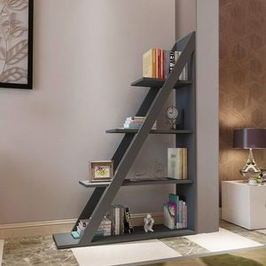 Corp biblioteca, Arnetti, Arven, 100x150x29.5 cm, PAL, Antracit imagine