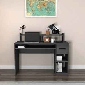 Birou, Arnetti, Eslem, 120x55x93.3 cm, PAL, Antracit imagine