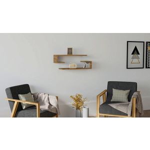 Raft de perete, Asse Home, Eldo, 60x15x19.6 cm, PAL , Maro imagine