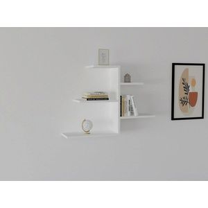 Raft de perete, Asse Home, Gami, 82.2x48x19.6 cm, PAL , Alb imagine