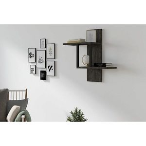 Raft de perete, Asse Home, Herra , 40x60x20 cm, PAL , Antracit imagine