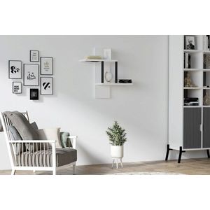 Raft de perete, Asse Home, Herra , 40x60x20 cm, PAL , Alb imagine