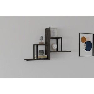 Raft de perete, Asse Home, Diana , 60x90x20 cm, Antracit imagine