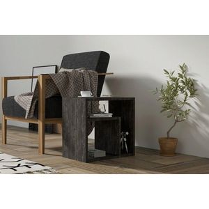 Masuta, Asse Home, Dakota, 50x50x29.6 cm, Antracit imagine