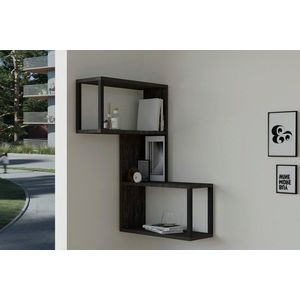 Raft de perete, Asse Home, Lecco , 84x52x20 cm, Antracit imagine