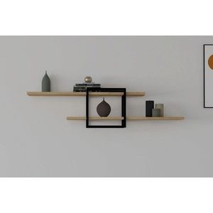 Raft de perete, Asse Home, Mone, 120x30x18 cm, Maro imagine