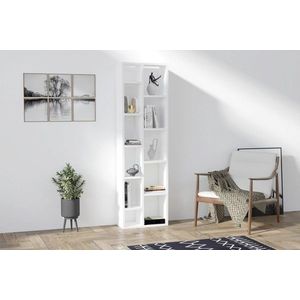 Corp biblioteca, Asse Home, Tomi, 44.4x150x19.6 cm, Alb imagine