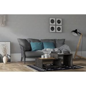 Masuta de cafea, Asse Home, Holly, 80x40x50 cm, Antracit imagine