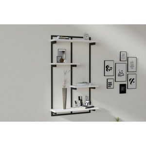Raft de perete, Asse Home, Dodo, 70x120x15 cm, Alb imagine