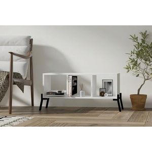 Corp biblioteca, Asse Home, Gordes, 30x101x30 cm, Alb imagine