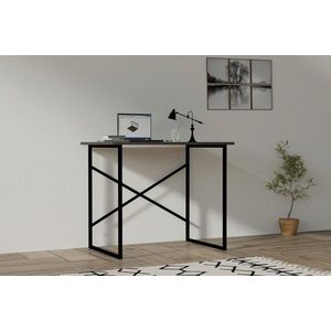 Birou, Asse Home, Addis, 90x76x56 cm, Alb/Negru imagine