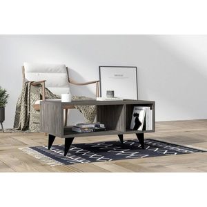 Masuta de cafea, Asse Home, Clara, 80x40x50 cm, Antracit imagine