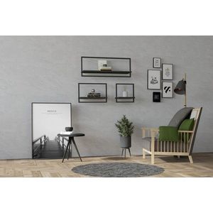 Raft de perete, Asse Home, Yeso, Antracit imagine