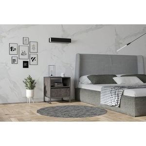 Noptiera, Asse Home, Lindau, 51x61x51 cm, Antracit imagine