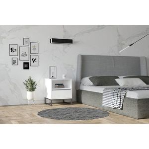 Noptiera, Asse Home, Lindau, 51x61x51 cm, Alb imagine