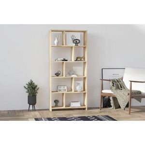 Corp biblioteca, Asse Home, Jordan, 70x161.8x22 cm, Maro imagine