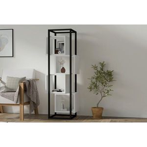Corp biblioteca, Asse Home, Rabant, 44x140x29 cm, Alb imagine