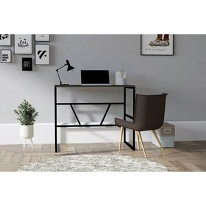 Birou, Asse Home, Monea , 90x60x74 cm, Antracit imagine