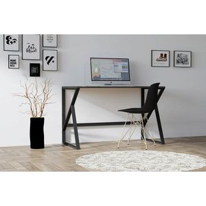 Birou, Asse Home, Murren, 120x75x60 cm, Antracit imagine