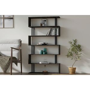 Corp biblioteca, Asse Home, Hector, 90x162.6x22 cm, Antracit imagine