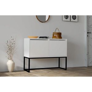 Consola, Asse Home, Zermat, 90x70x34 cm, Alb imagine