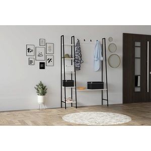 Cuier de perete, Asse Home, Marken, 120x180x30 cm, Alb imagine