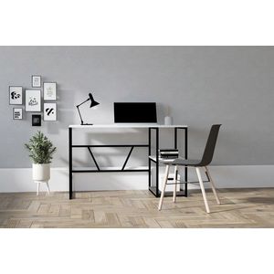 Birou, Asse Home, Caste , 120x74x60 cm, Alb imagine